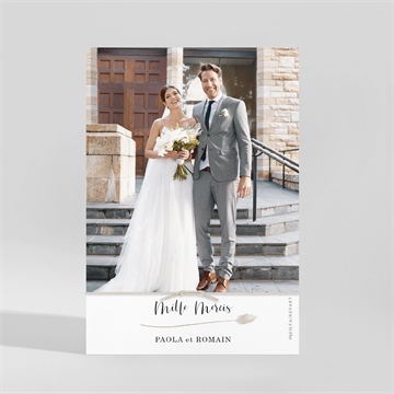 Remerciement mariage complicité bracelet - Dos du remerciement