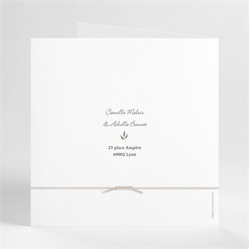 Faire-part mariage let's dream ! - Dos du faire-part