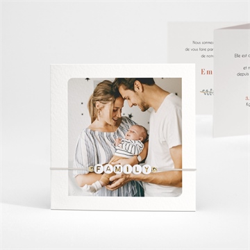 Faire-part naissance sweet family