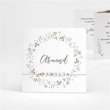 Faire-part naissance doux message