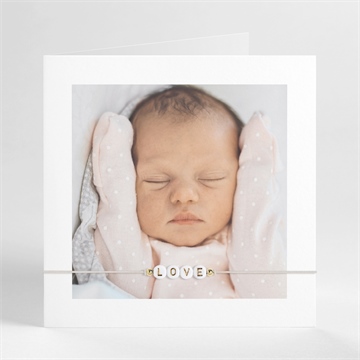 Faire-part naissance notre merveille