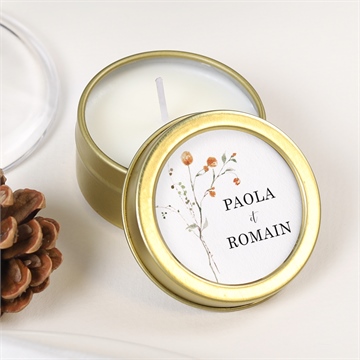 Bougie mariage complicité étiquette