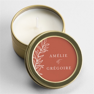 Bougie mariage jolie esquisse