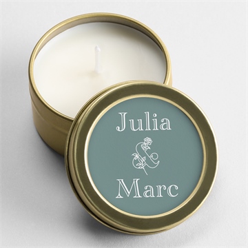 Bougie mariage let love grow