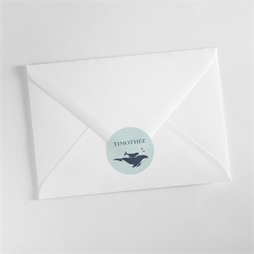 Sticker naissance mon petit baleineau - Mise en situation