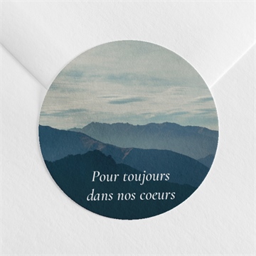 Stickers décès oraison plié