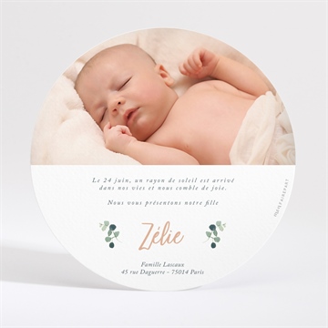 Faire-part naissance mon koala - Dos du faire-part