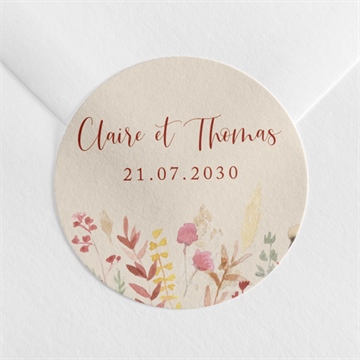 Sticker mariage élégance champêtre