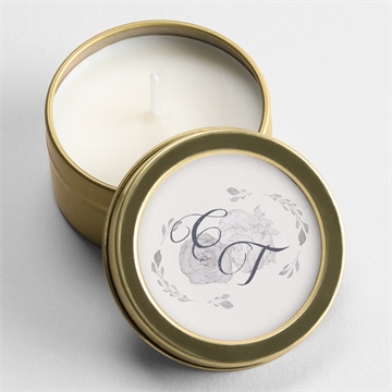 Bougie mariage tourbillon sentimental plié