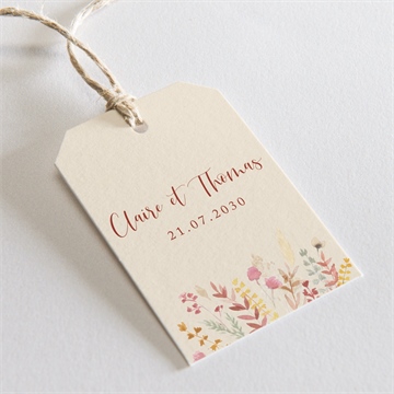 Etiquette mariage élégance champêtre