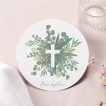 Faire-part de baptême grâce