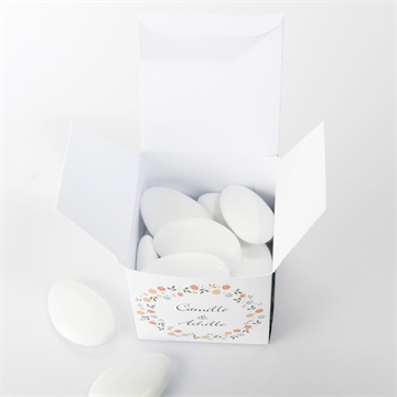 Boîte de dragées mariage let's dream ! - Intérieur de la boîte