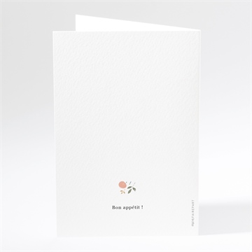 Menu mariage let's dream ! - Dos du menu