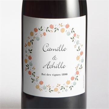 Etiquette de bouteille mariage let's dream !