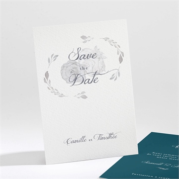 Save the Date mariage tourbillon sentimental plié