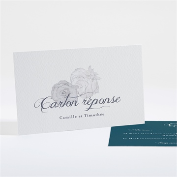 Carton réponse mariage tourbillon sentimental plié