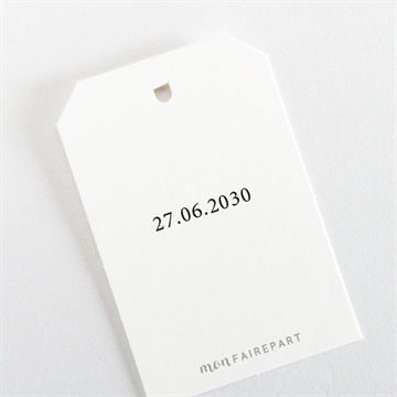 Etiquette mariage fleurs d'automne - Dos de l'étiquette