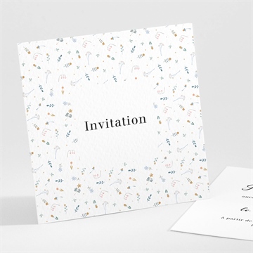 Carton d'invitation mariage notre sweet love