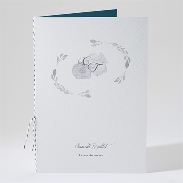 Livret de messe mariage tourbillon sentimental plié