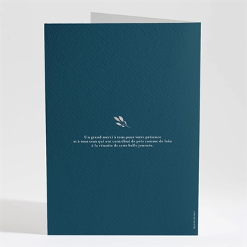 Livret de messe mariage tourbillon sentimental - Dos du livret