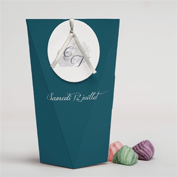 Boîte surprise mariage tourbillon sentimental plié