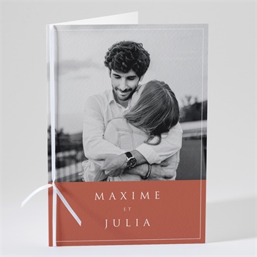 Livret de messe mariage love bracelet