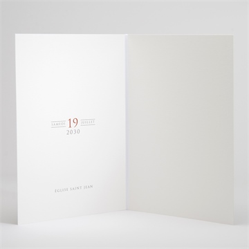 Livret de messe mariage love bracelet - Intérieur du livret