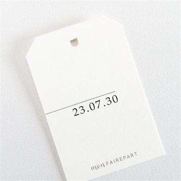 Etiquette mariage let love grow - Dos de l'étiquette