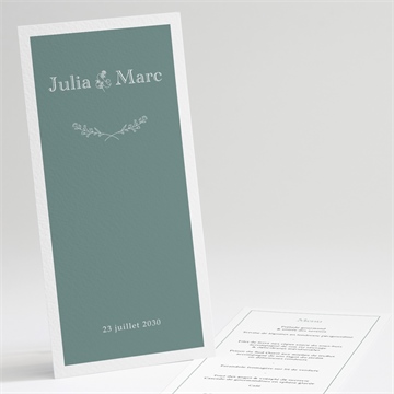 Menu mariage let love grow