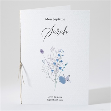 Livret de messe baptême baptême champêtre