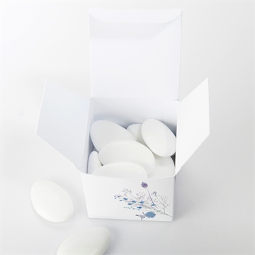 Boîte de dragées baptême baptême champêtre - Intérieur de la boîte