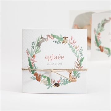 Faire-part naissance jolie pampa