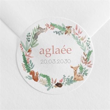 Sticker naissance jolie pampa