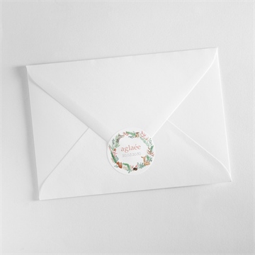 Sticker naissance jolie pampa - Mise en situation