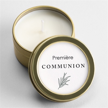 Bougie communion rayonnement