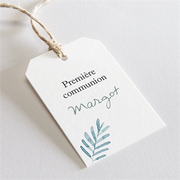 Etiquette communion aquarelle sacrée