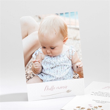 Remerciement naissance pétillante