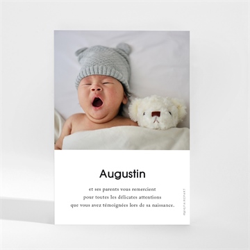 Remerciement naissance notre petit bijou