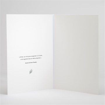 Livret de messe mariage love & co - Intérieur du livret