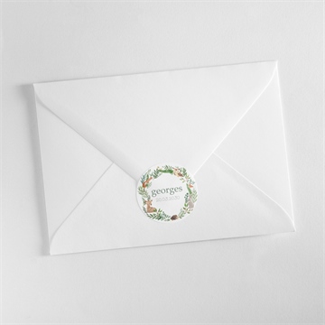 Sticker naissance tendre flore - Mise en situation