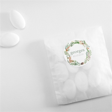 Sticker naissance tendre flore - Mise en situation