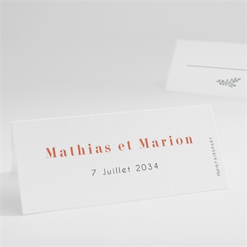 Marque-place mariage fusion
