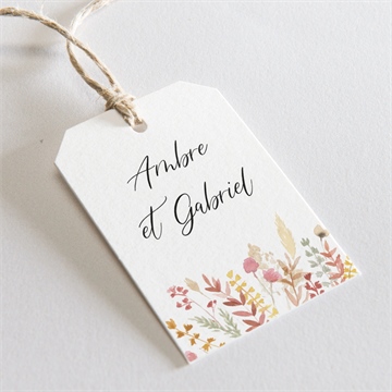 Etiquette mariage incandescent