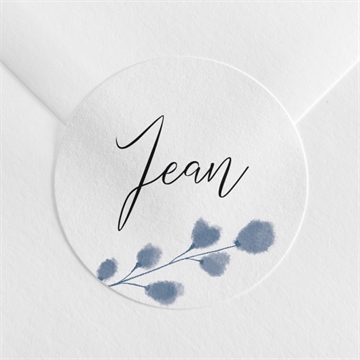 Stickers décès présent et mémoire portrait