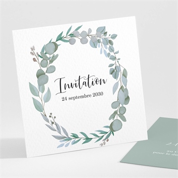 Carton d'invitation mariage a l'unisson