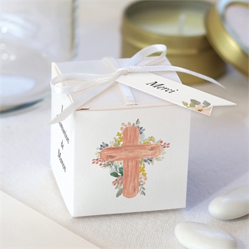 Boîte à dragées - cube