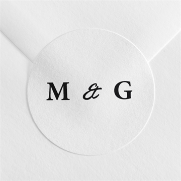 Sticker mariage epuré