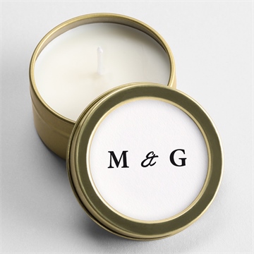 Bougie mariage epuré