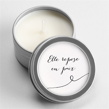 Bougie souvenir tant de souvenirs dorure