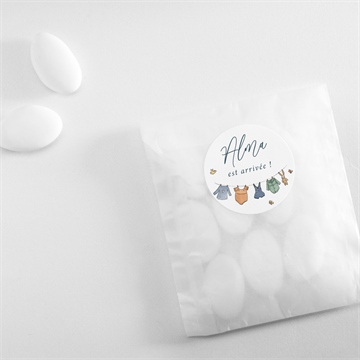 Sticker naissance petit bout'chou - Mise en situation